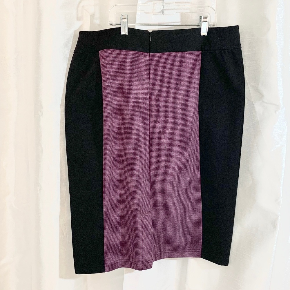 Elegant Black and Purple Women's Skirt